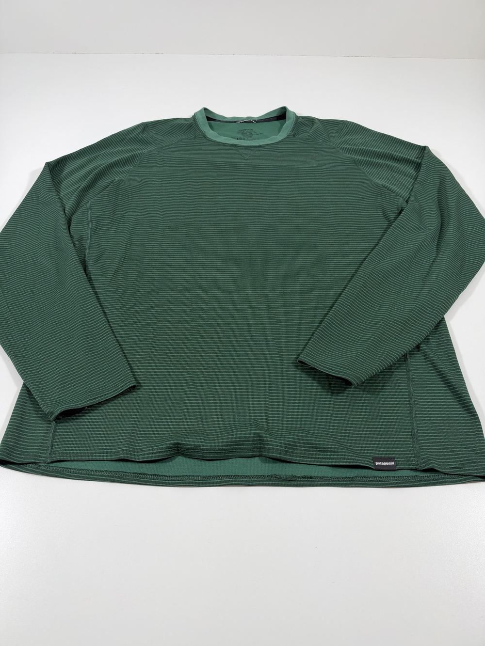 Patagonia Capilene 2 Shirt Mens 2XL Green Long Sleeve Performance Base Layer Tee